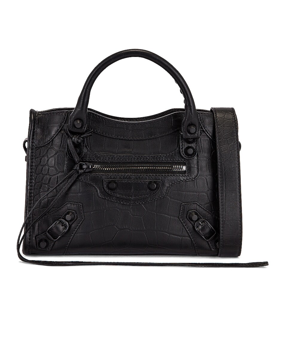 Image 1 of Balenciaga Mini City Bag in Black