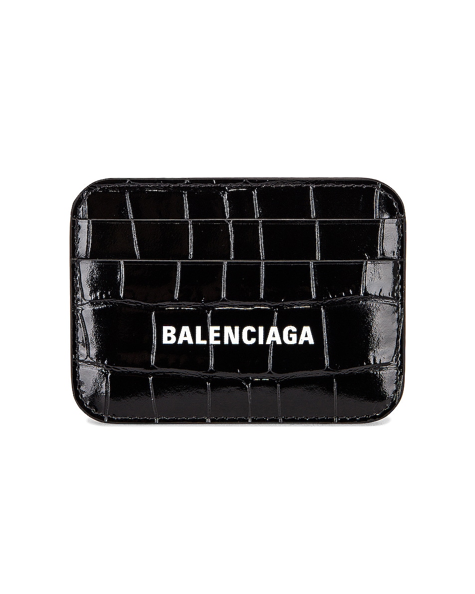 Image 1 of Balenciaga Cash Card Holder in Black & White