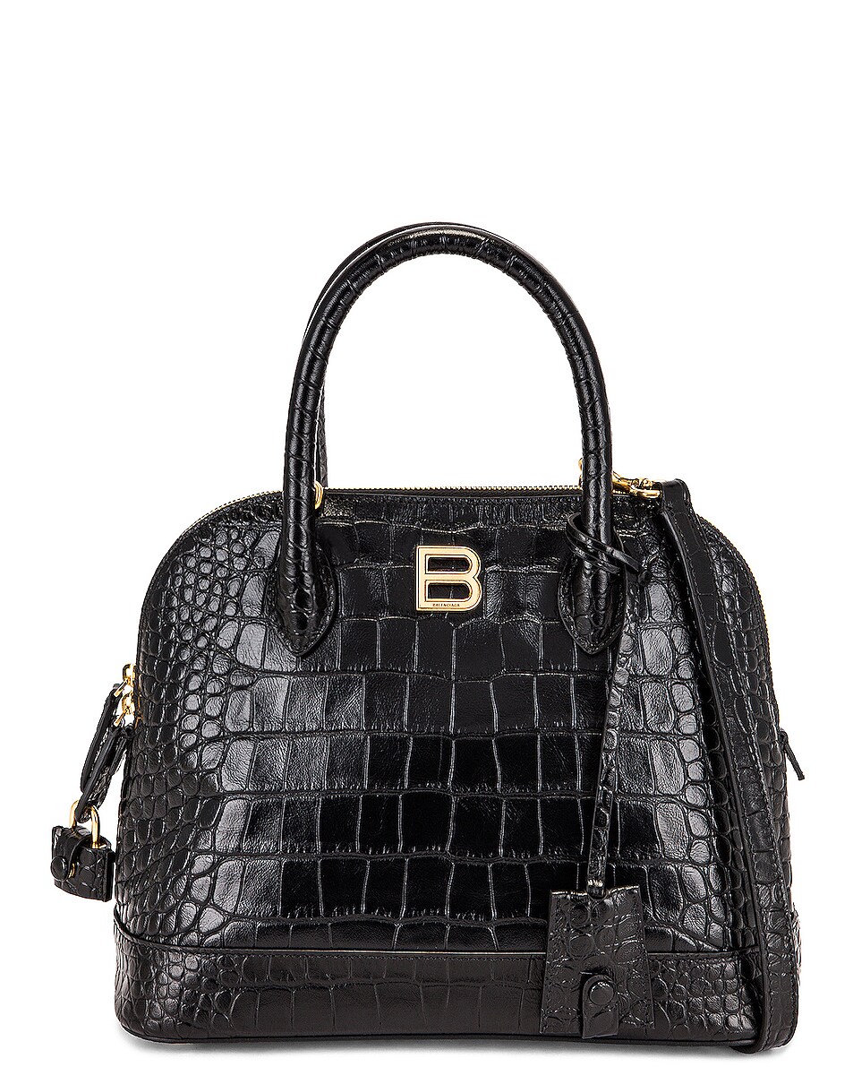 Image 1 of Balenciaga Small Ville Supple Top Handle Bag in Black