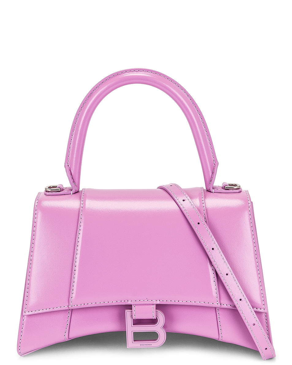 Balenciaga Small Hourglass Top Handle Bag in Lilac | FWRD