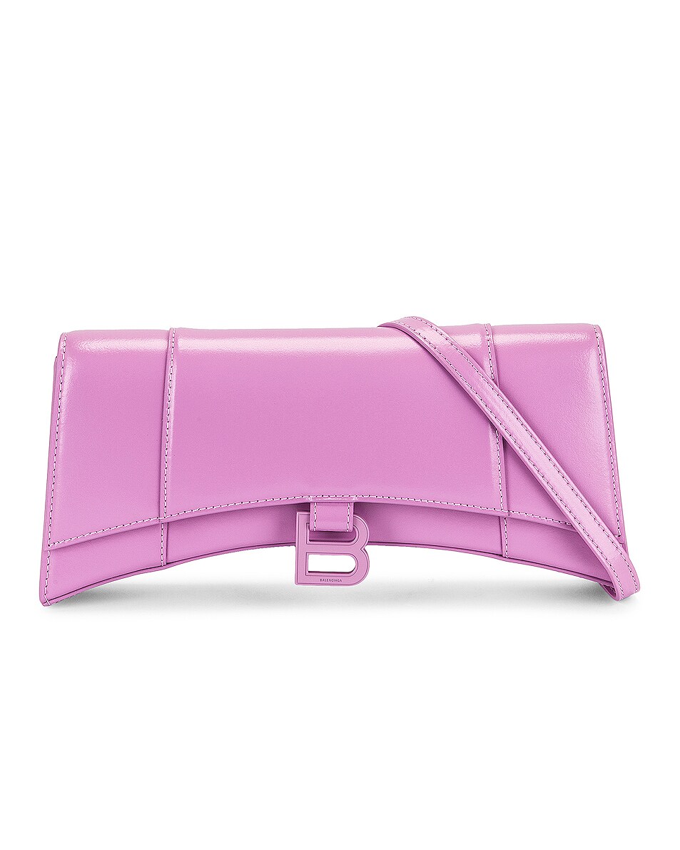 Image 1 of Balenciaga Hourglass Stretch Sling Bag in Lilac
