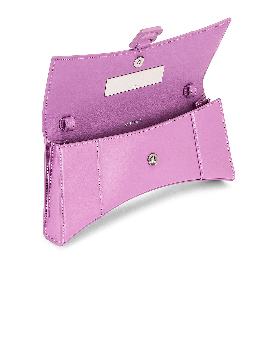 Balenciaga Hourglass Stretch Sling Bag in Lilac | FWRD