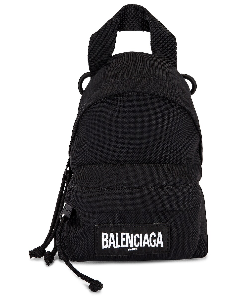 Image 1 of Balenciaga Mini Oversized Backpack in Black