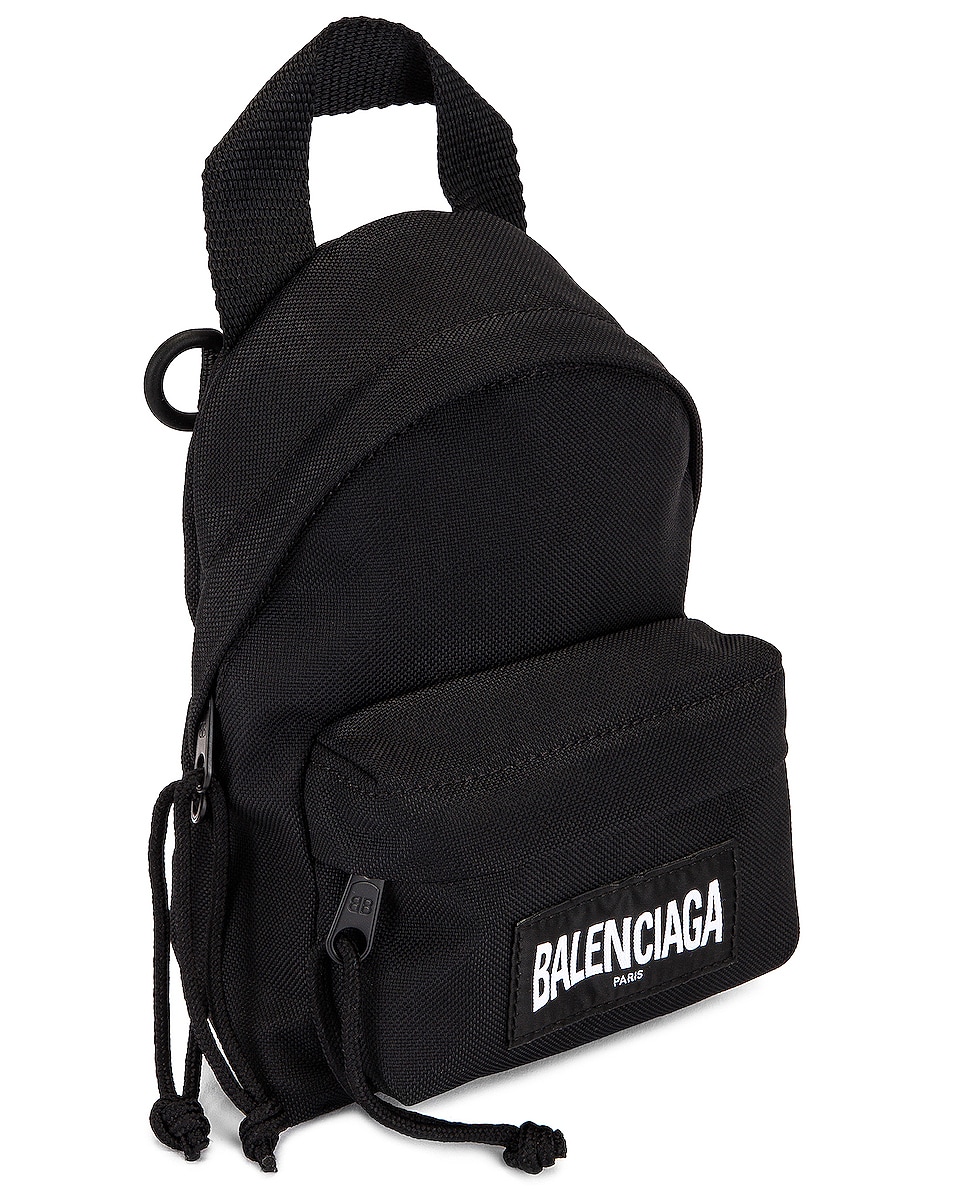 Balenciaga Mini Oversized Backpack in Black FWRD