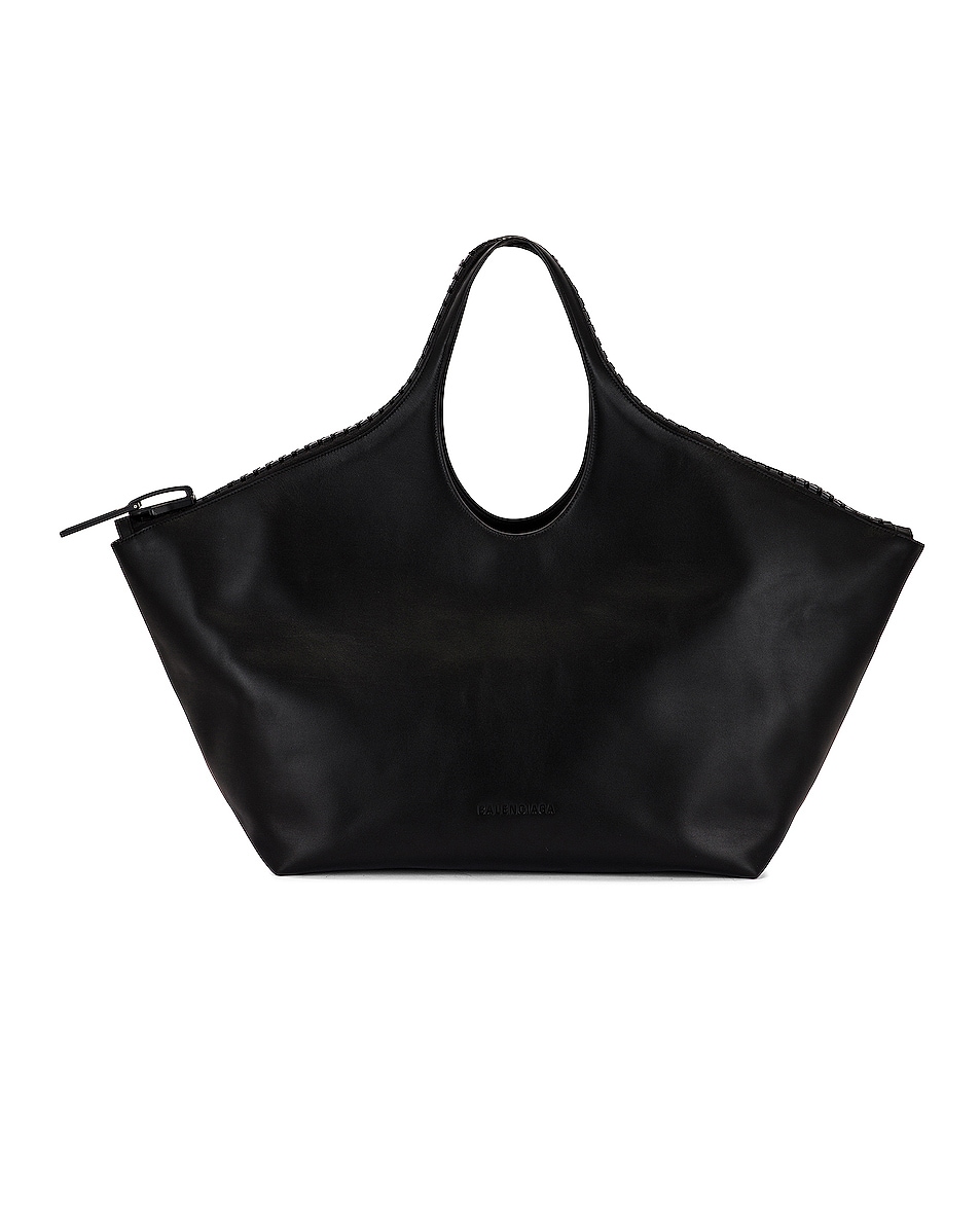 Image 1 of Balenciaga XL Megazip Basket Bag in Black