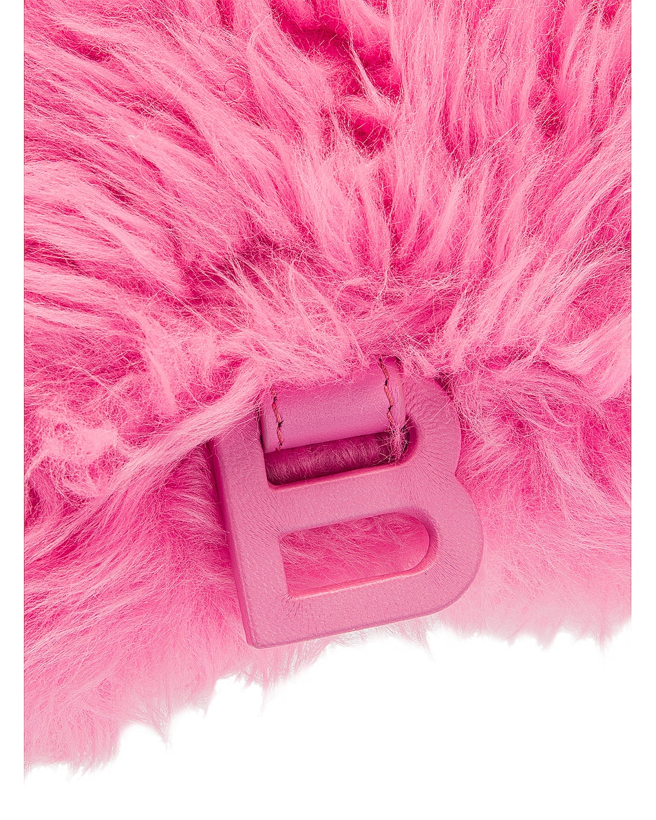 balenciaga fluffy hourglass bag