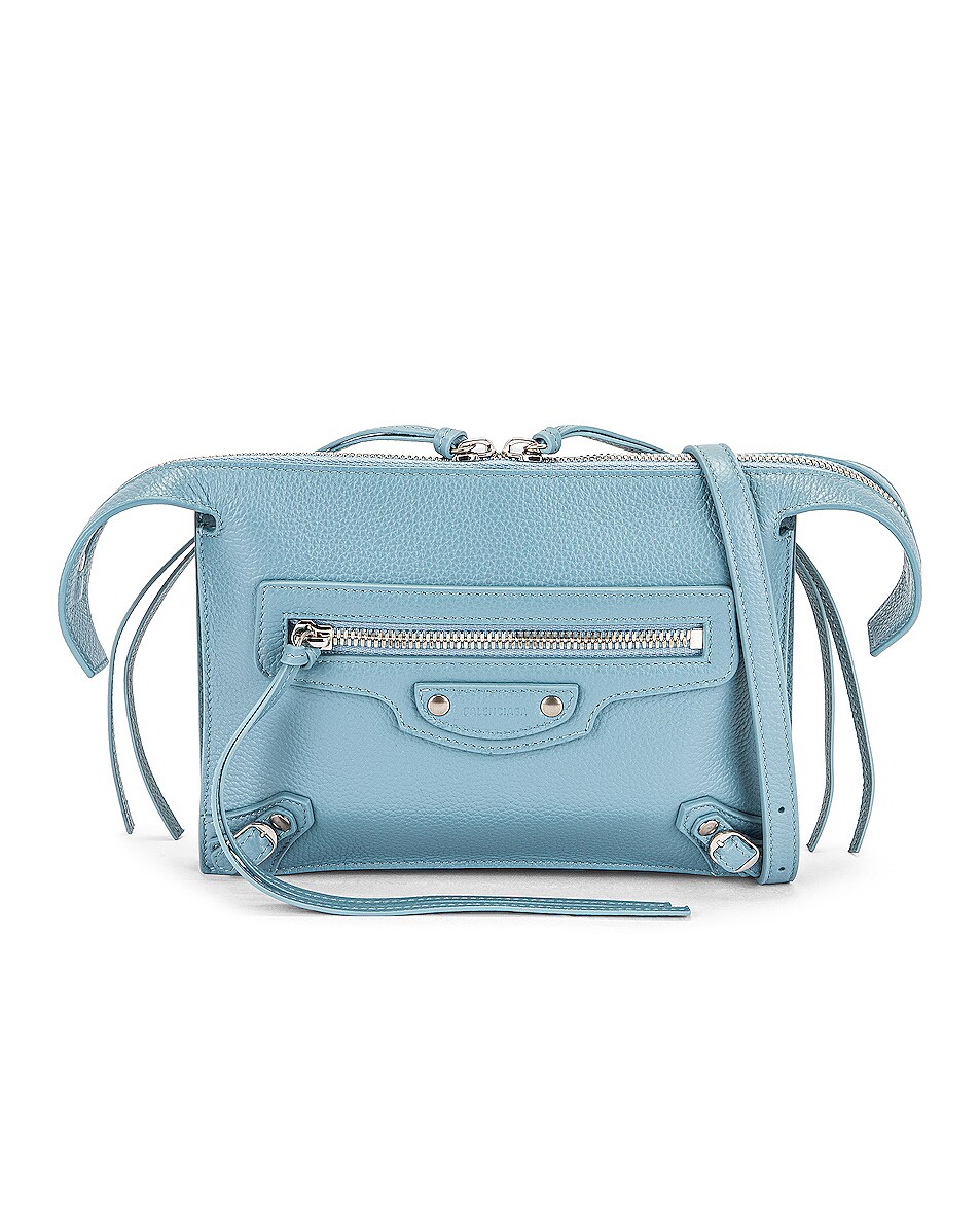 Image 1 of Balenciaga Neo Classic Multipocket Strap Bag in Blue Grey
