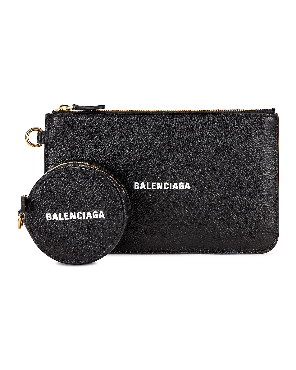 Image 1 of Balenciaga Cash Multipocket Strap Bag in Black & White