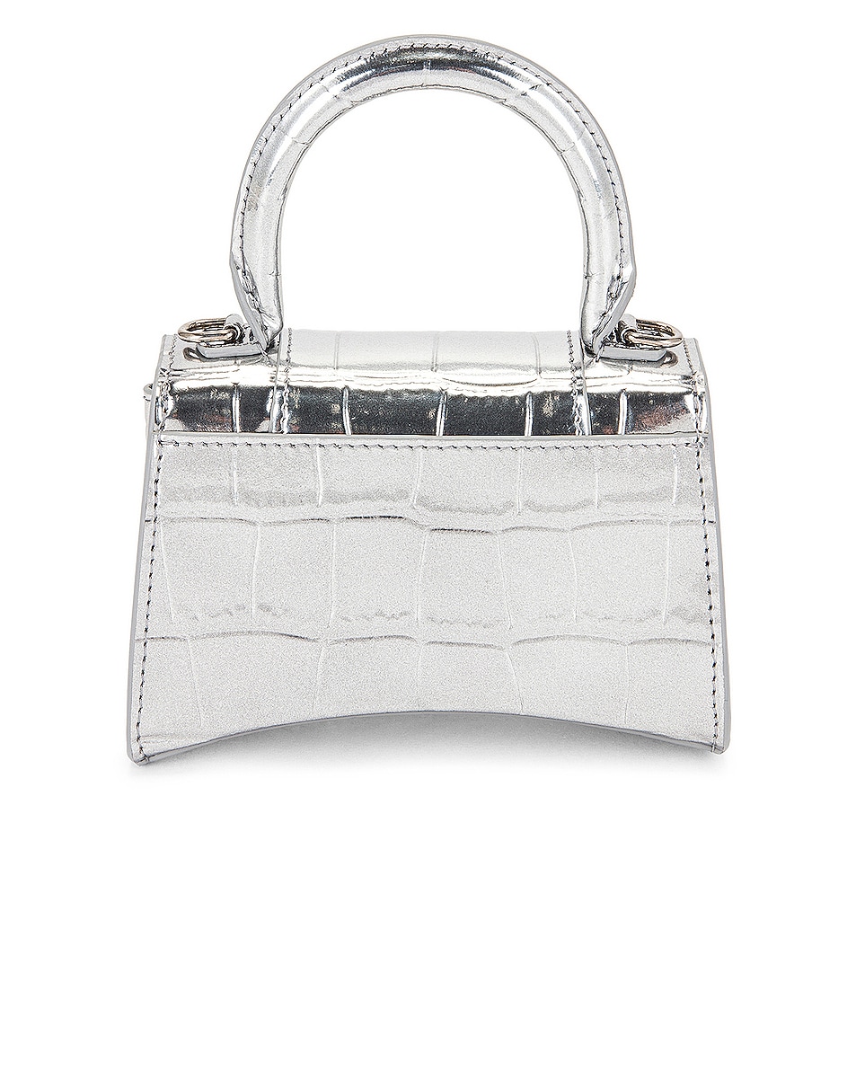 silver hourglass bag