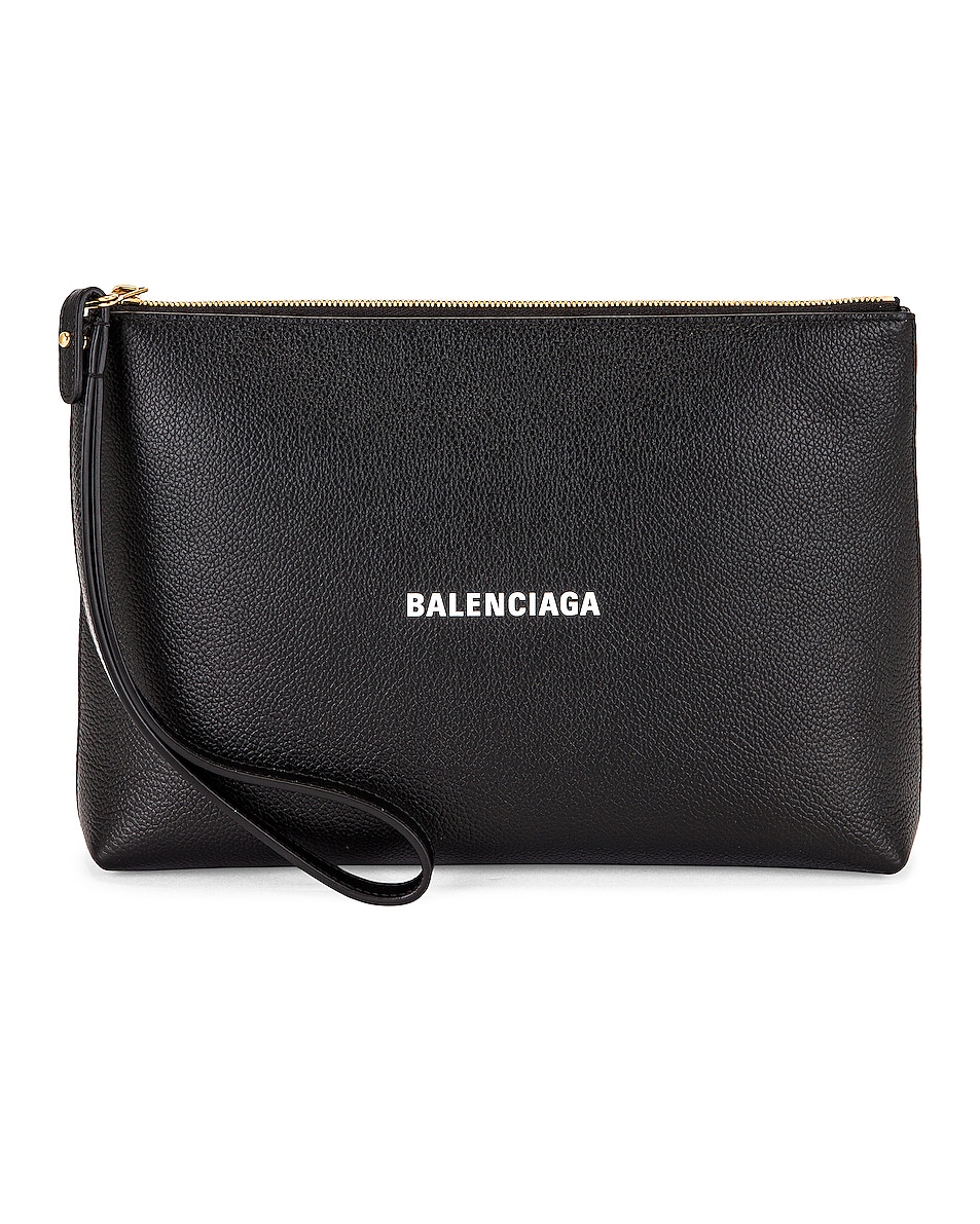 Image 1 of Balenciaga Cash Pouch in Black & White