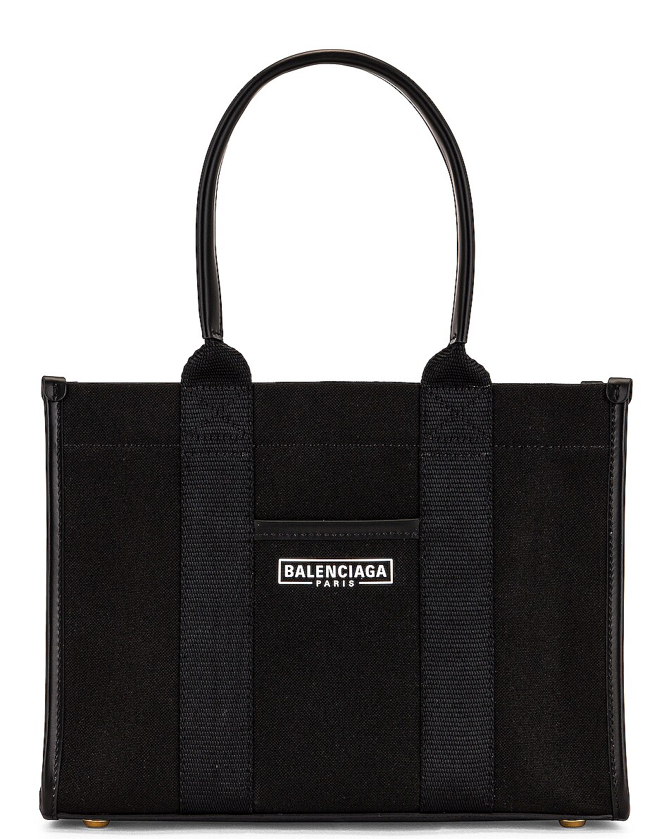 Image 1 of Balenciaga Neo Navy South West Tote in Black