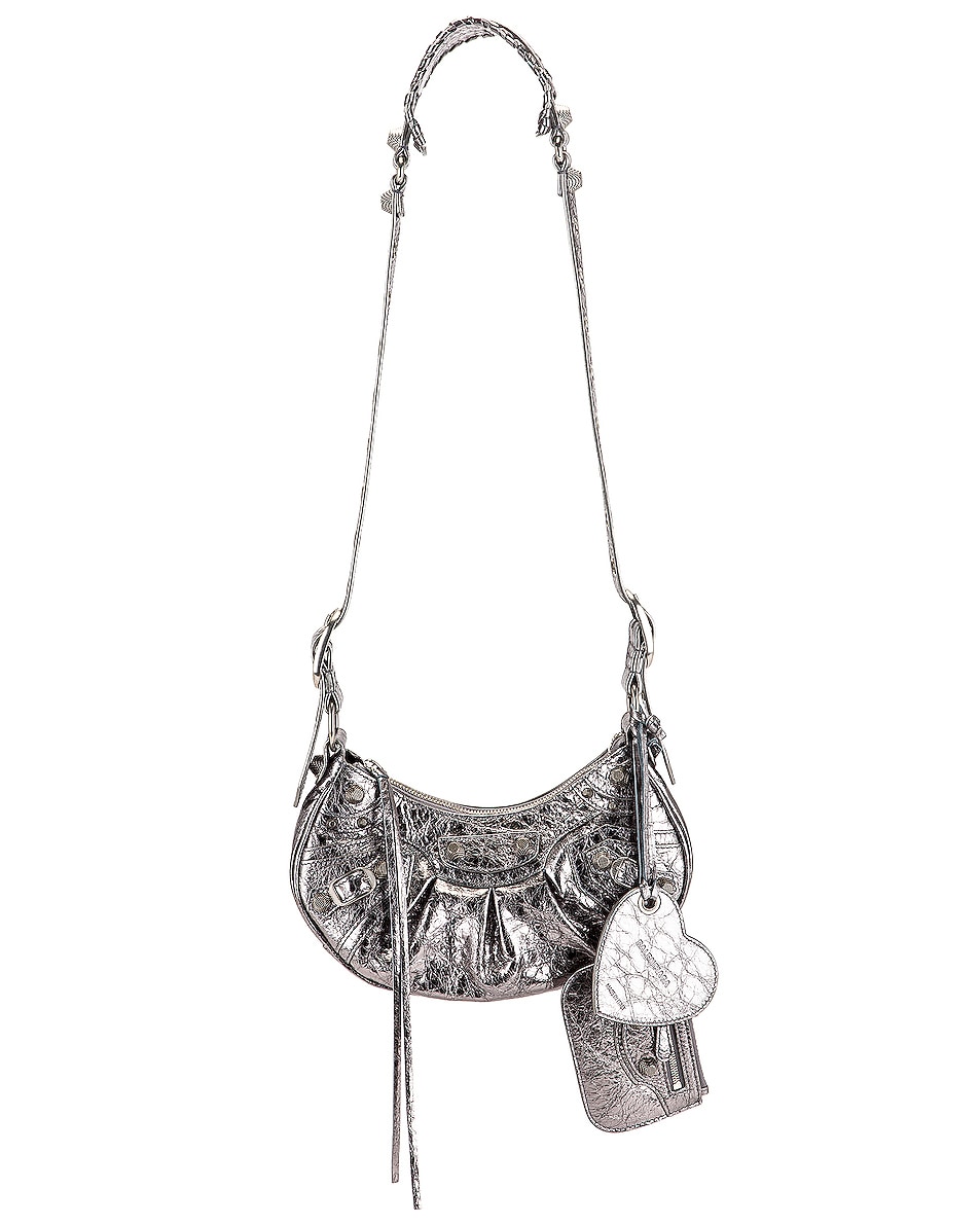 Image 1 of Balenciaga XS Le Cagole Shoulder Bag in Silver