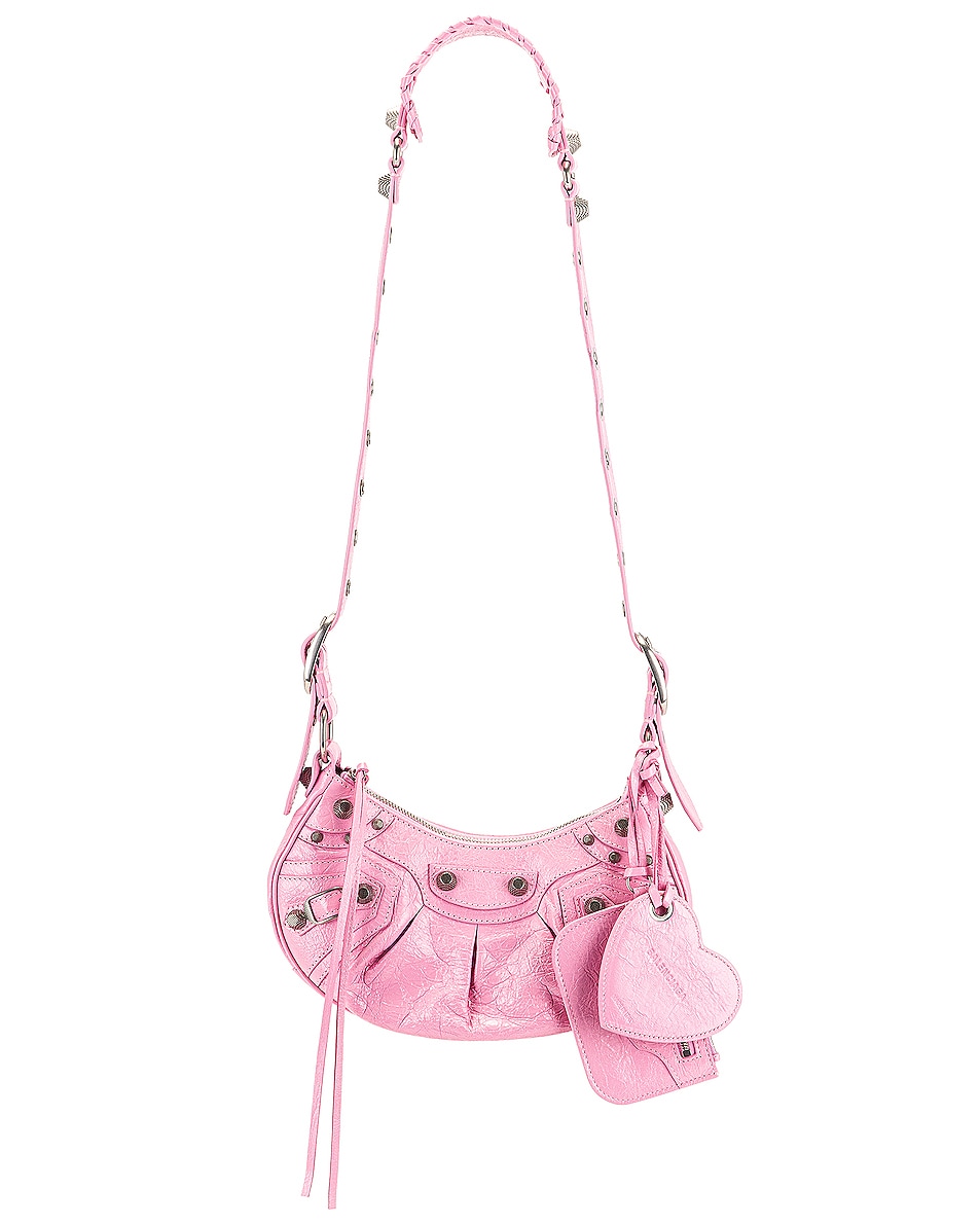 Image 1 of Balenciaga XS Le Cagole Shoulder Bag in Candy Pink