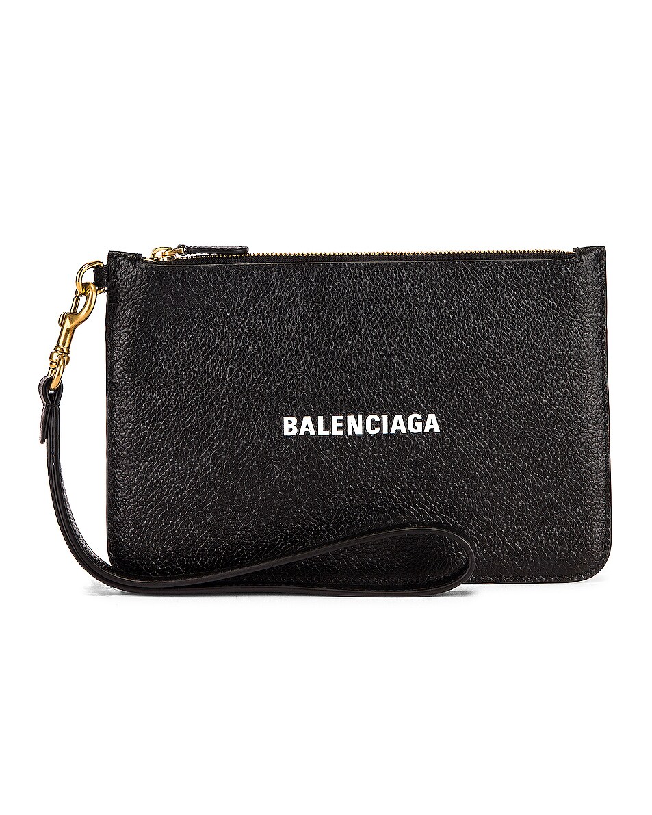 Image 1 of Balenciaga XS Cash Pouch in Black & White