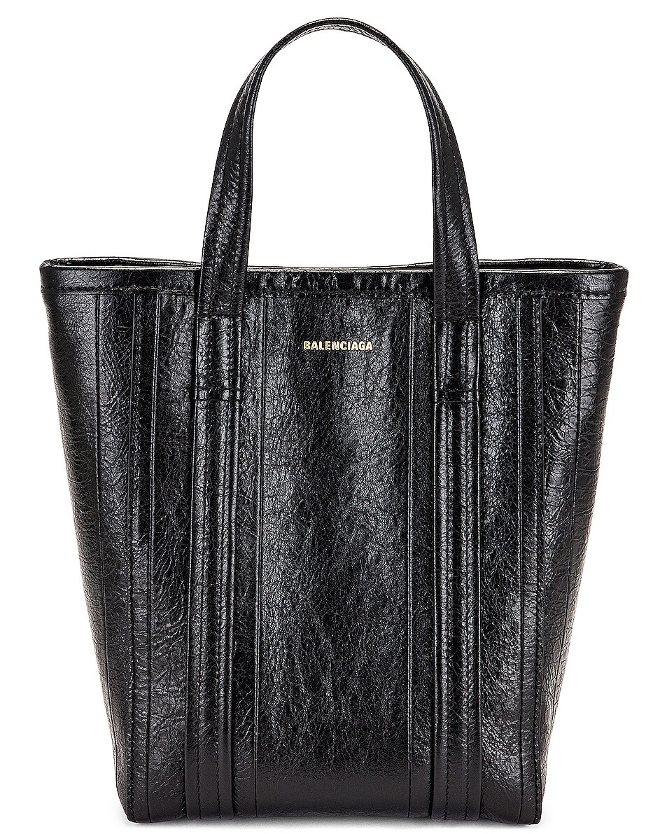 Image 1 of Balenciaga Small North South Barbes Tote Bag in Black
