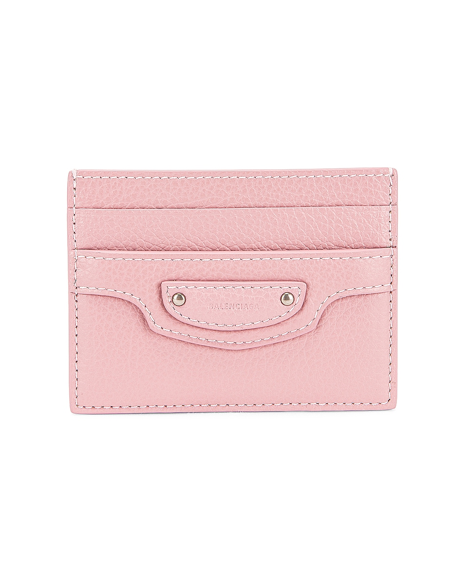 Image 1 of Balenciaga Neo Classic Card Holder in Powder Pink