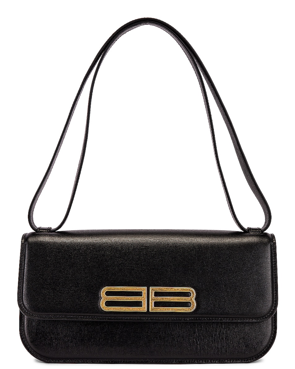 Image 1 of Balenciaga Medium Gossip Bag in Black