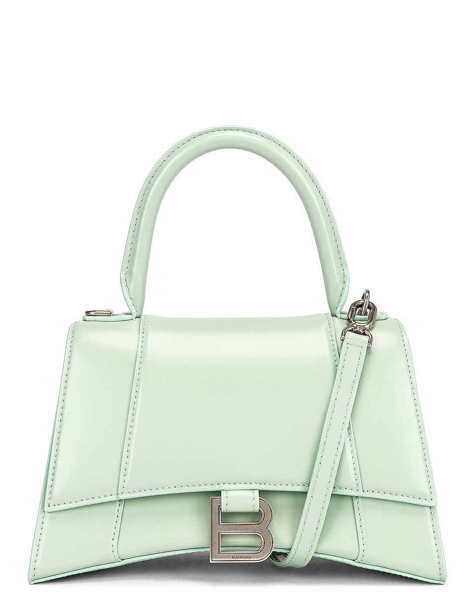 Image 1 of Balenciaga Small Hourglass Top Handle Bag in Light Green