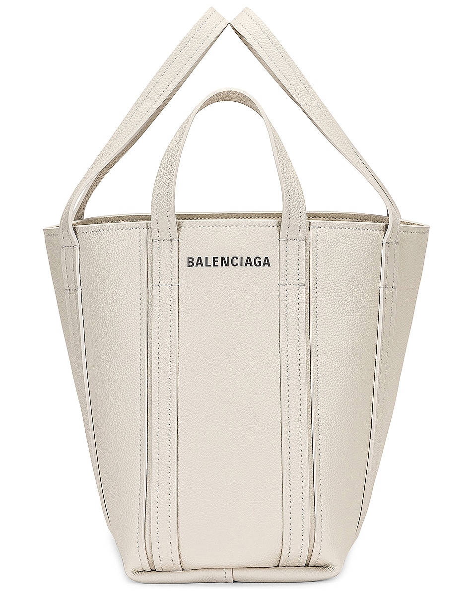 Balenciaga Small North South Everyday Shoulder Tote Bag in Chalky White ...