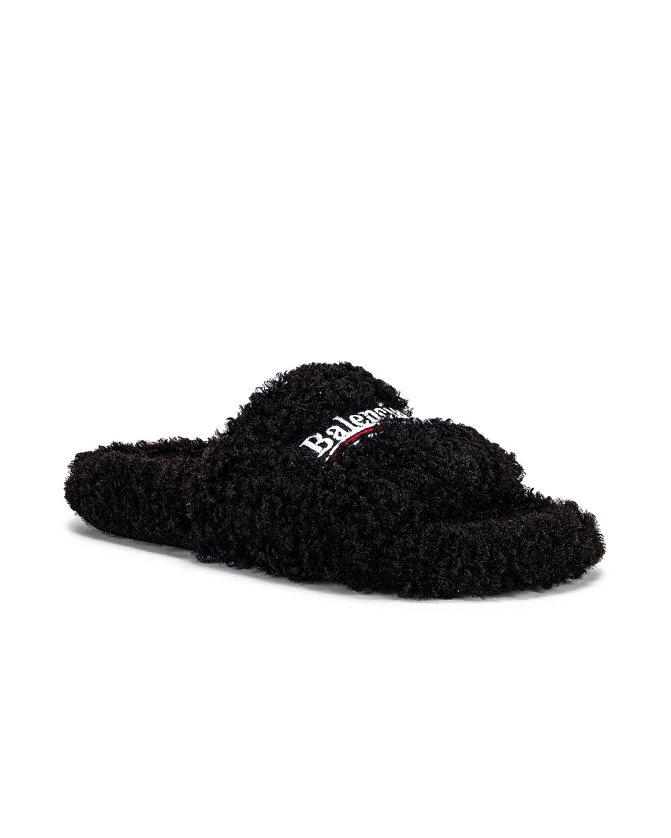 balenciaga fuzzy slippers