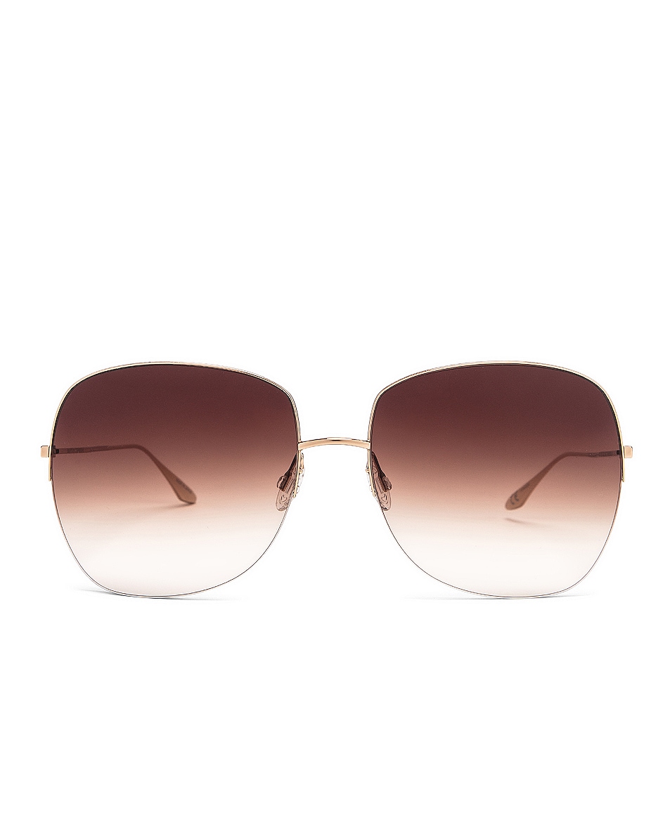 Image 1 of Barton Perreira Harmonia Sunglasses in Gold & Smokey Topaz