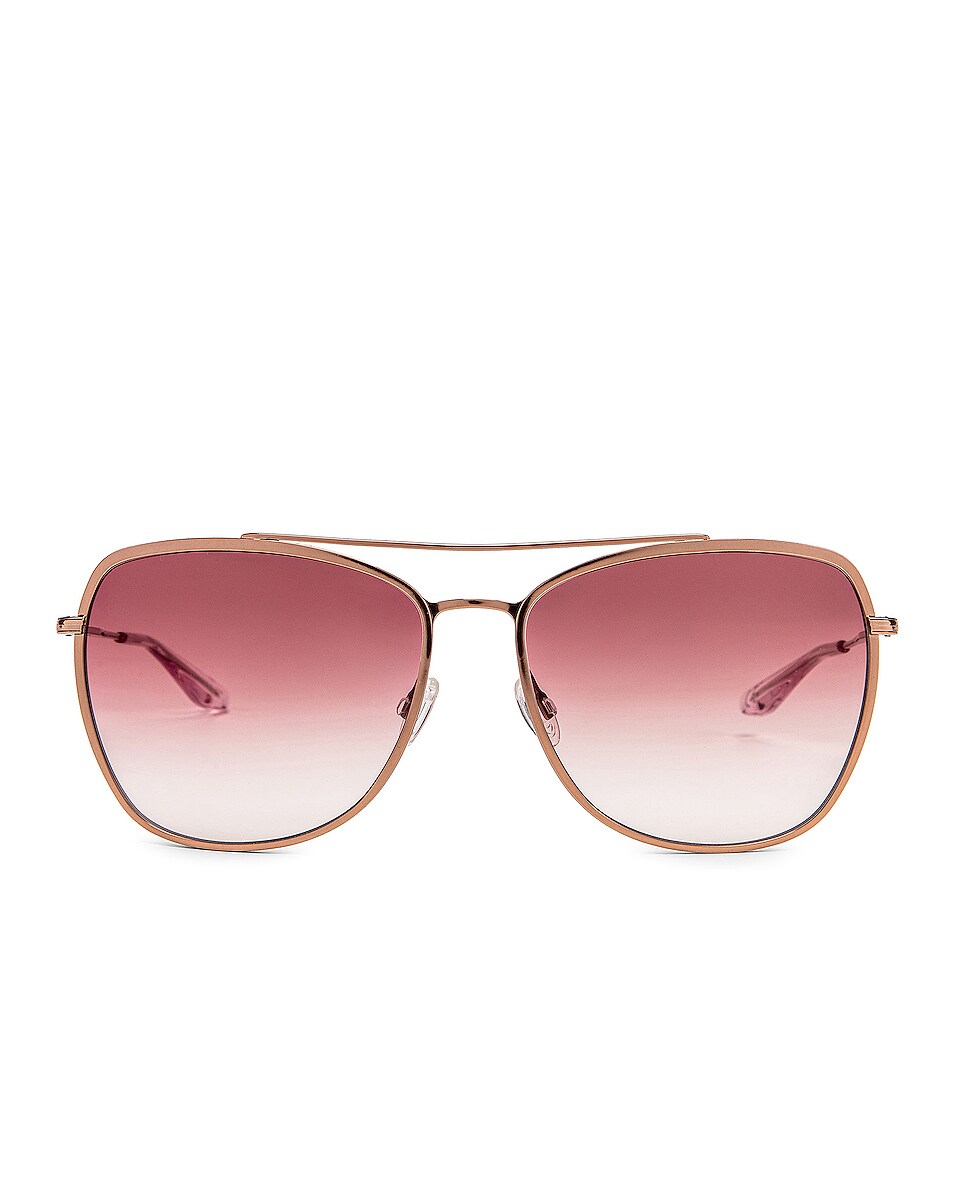 Image 1 of Barton Perreira Severine Sunglasses in Rose Gold & Mulberry Gradient