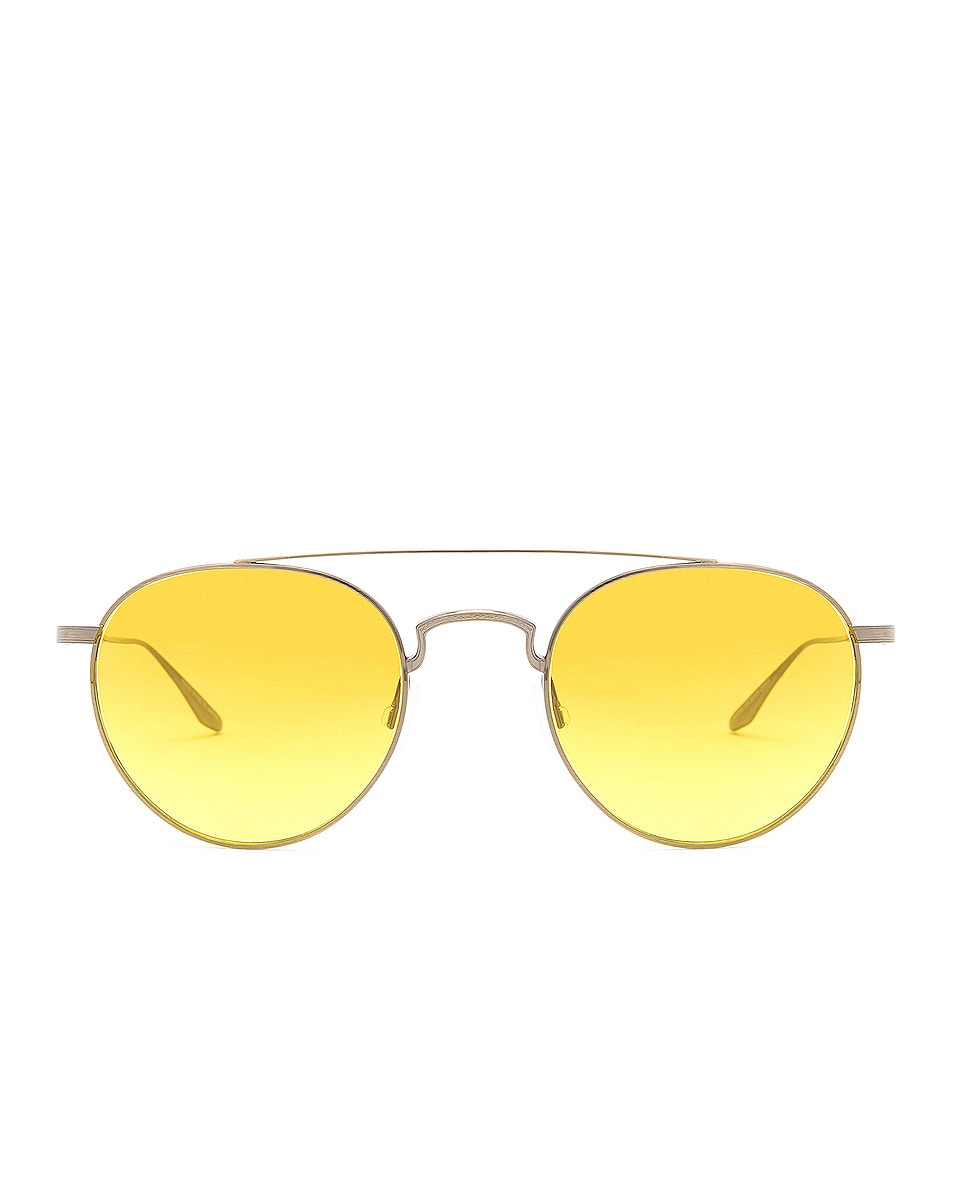 Barton Perreira Vashon Sunglasses in Gold & Amber | FWRD