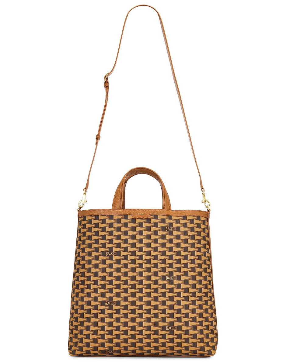 Image 1 of Bally Pennant Tote Bag in Multideserto & Oro