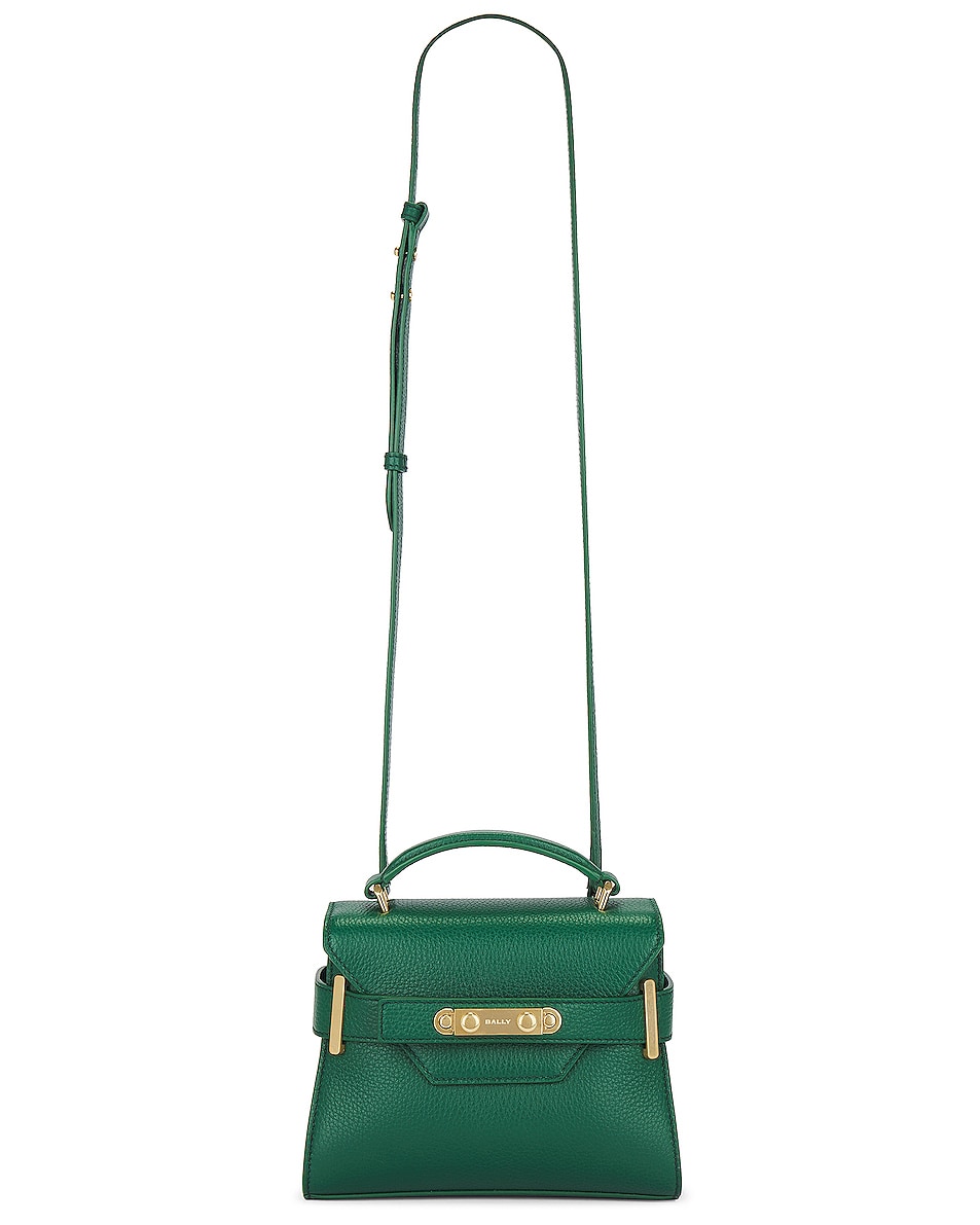 Image 1 of Bally Sorround Small Bag in Kelly Green 50 & Oro