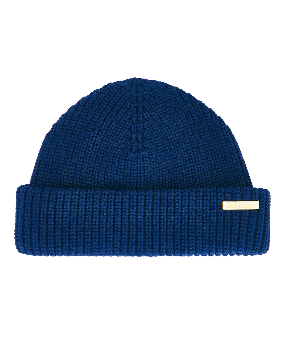 Image 1 of Barbour Mosely Beanie in Inky Blue