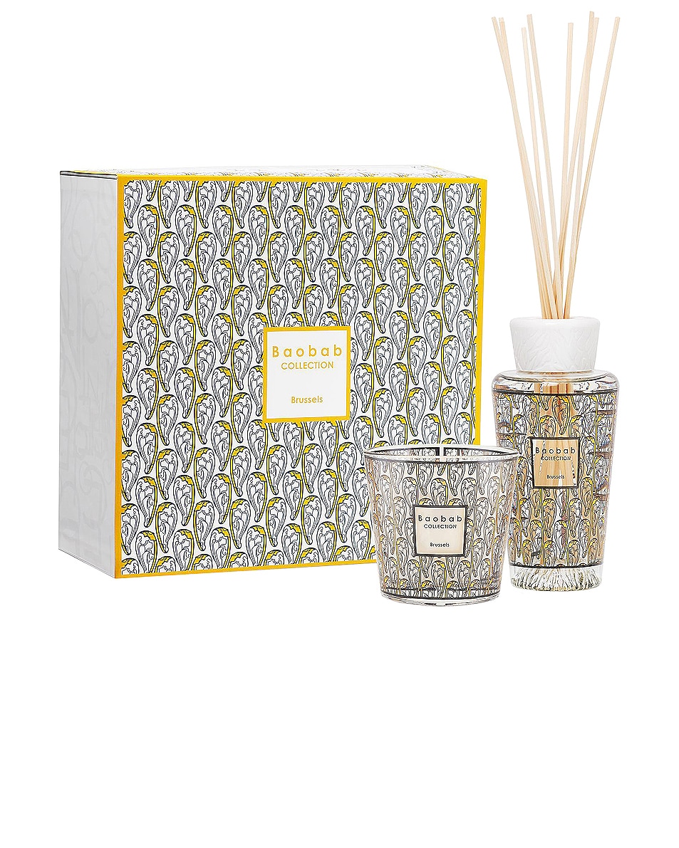 Image 1 of Baobab Collection Brussels Candle + Diffuser Gift Box in 