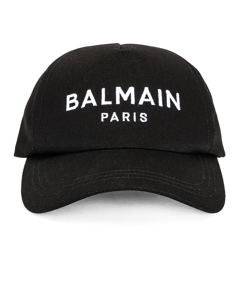 Image 1 of BALMAIN Balmain Cotton Cap in Noir
