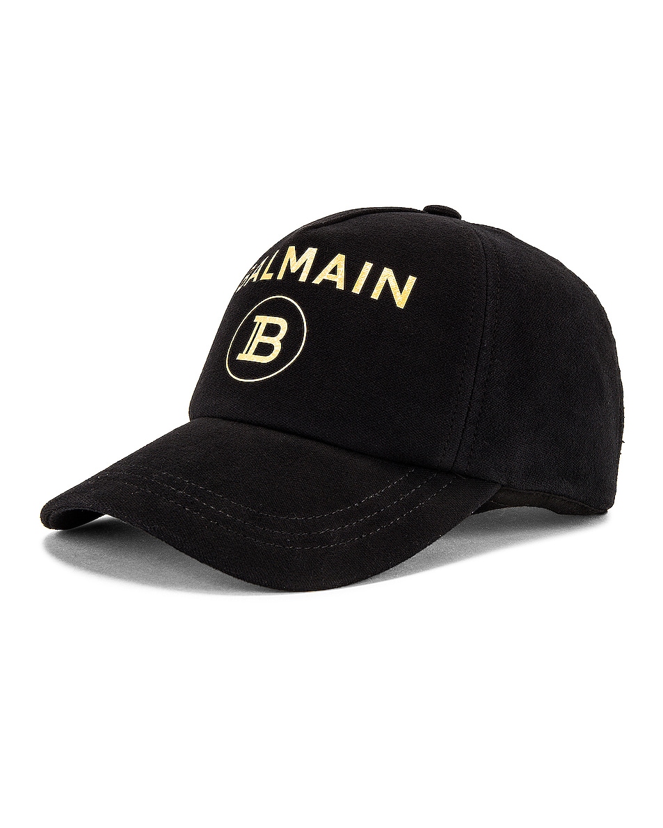 BALMAIN Cap in Black | FWRD