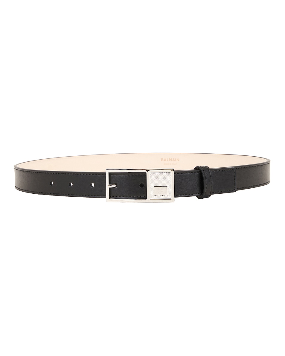 Image 1 of BALMAIN Signature Belt in Black