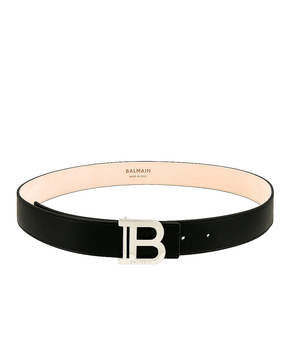 Image 1 of BALMAIN B Belt in Noir