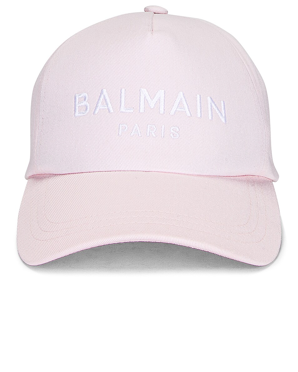 Image 1 of BALMAIN Logo Cap in Rose Clair