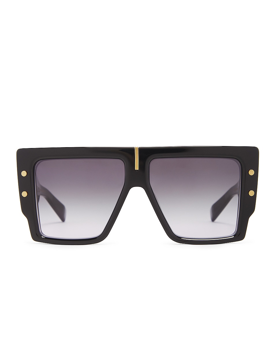 Image 1 of BALMAIN B-grand Sunglasses in Black & Gold