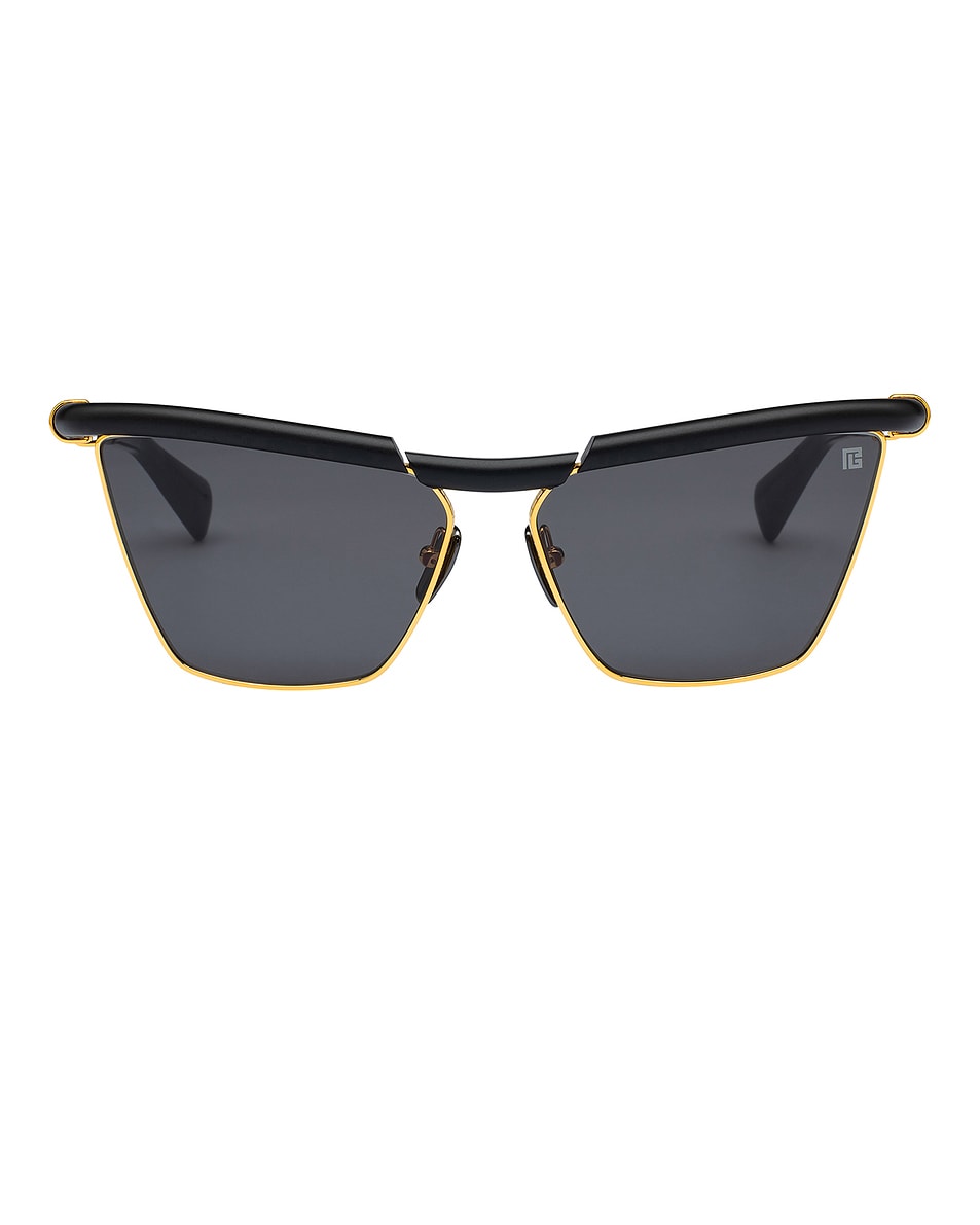 Image 1 of BALMAIN Victoire Sunglasses in Black & Gold