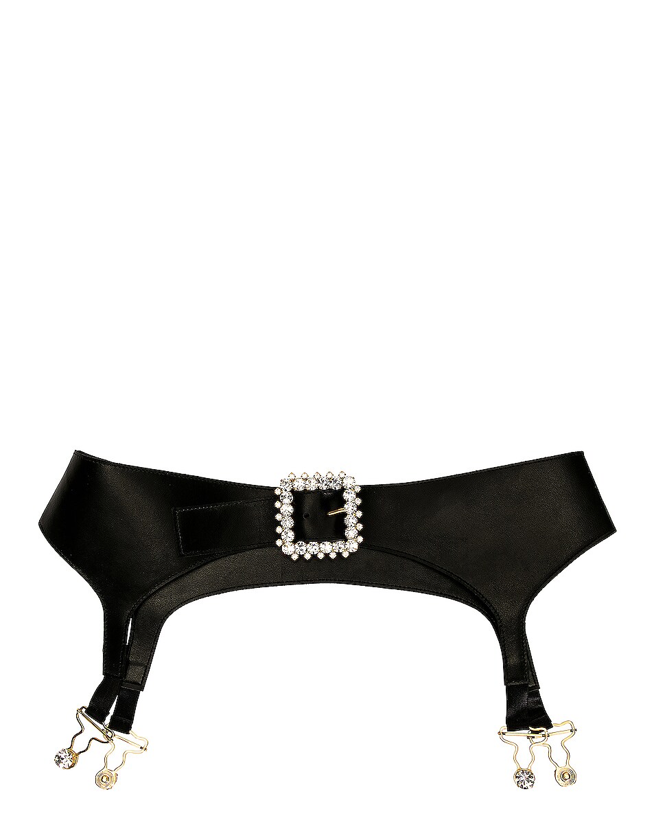 Blumarine Leather Belt in Nero FWRD