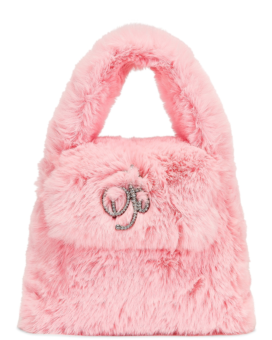 Image 1 of Blumarine Eco Fur Bag in Rosa Confetto