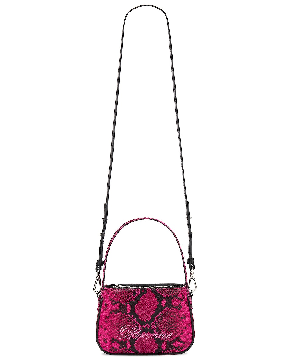 Image 1 of Blumarine St. Pit Leather Bag in Very Berry & Nero