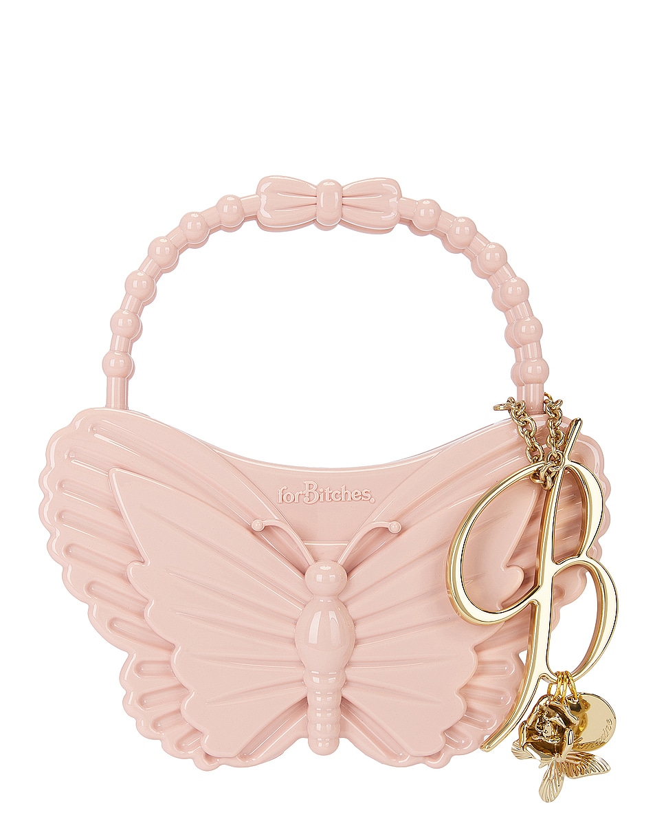 Image 1 of Blumarine Butterfly Top Handle Bag in Pale Rose