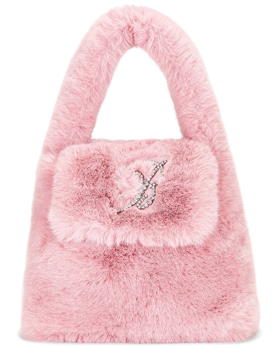 Blumarine Faux Fur Bag in Chalk Pink | FWRD