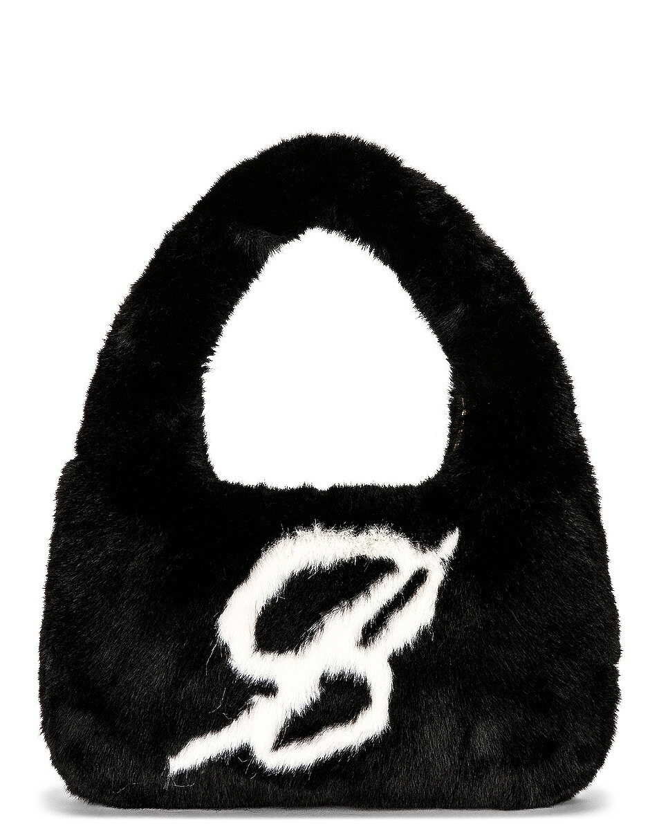 Image 1 of Blumarine Faux Fur Bag in Nero & Burro