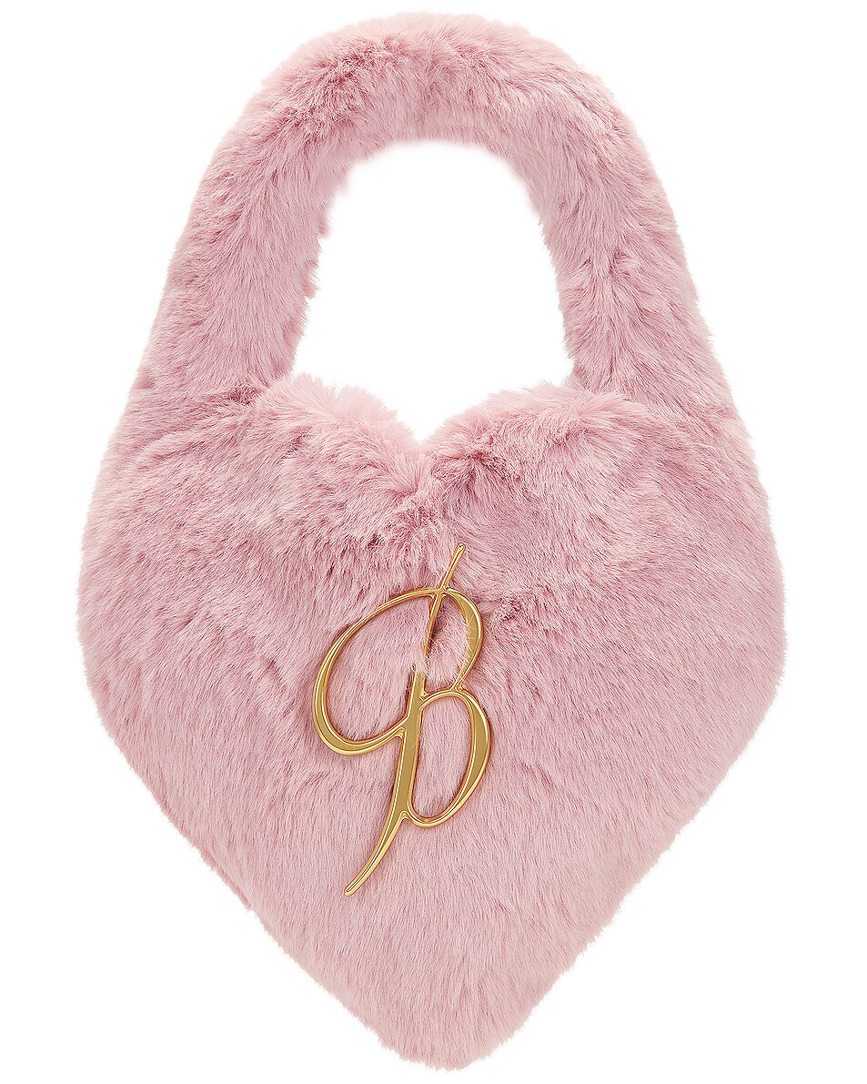 Image 1 of Blumarine Faux Fur Bag in Chalk Pink