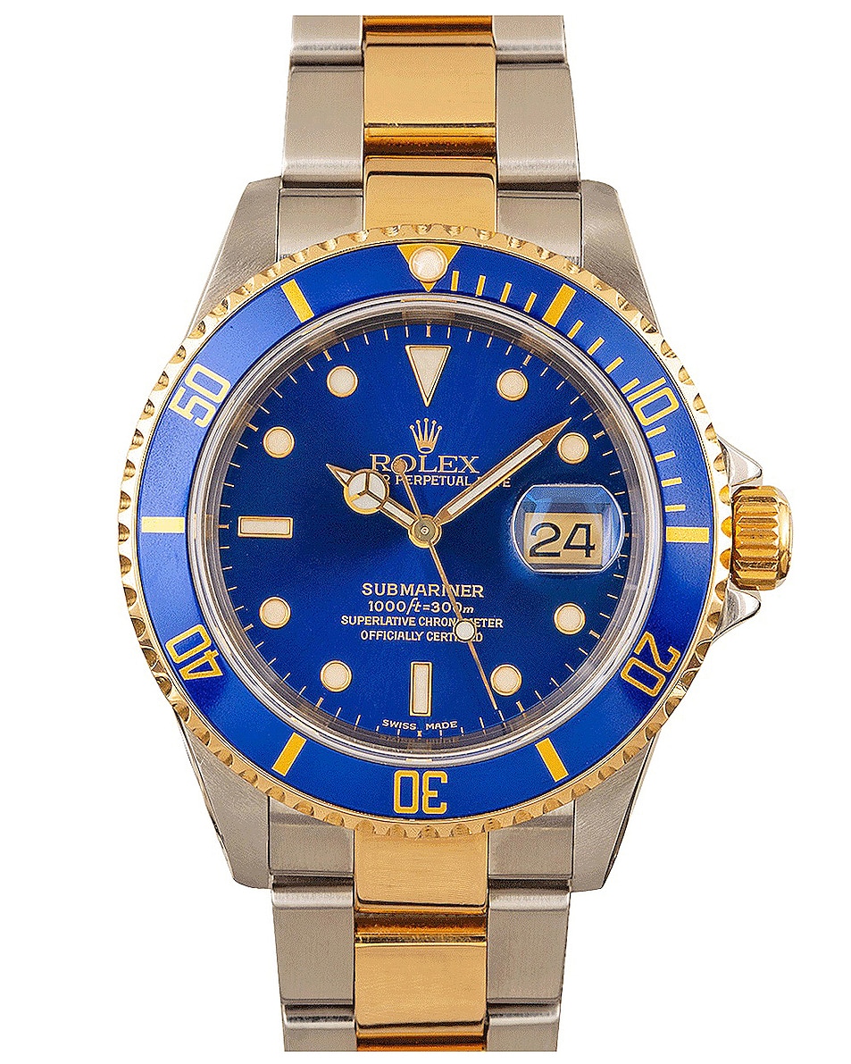 Image 1 of Bob's Watches Rolex Submariner 16613 Blue Insert in Stainless Steel, Yellow Gold & Blue