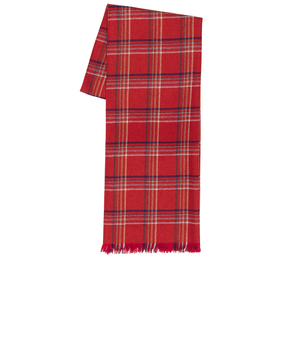 Image 1 of BODE Gable Plaid Scarf in Red