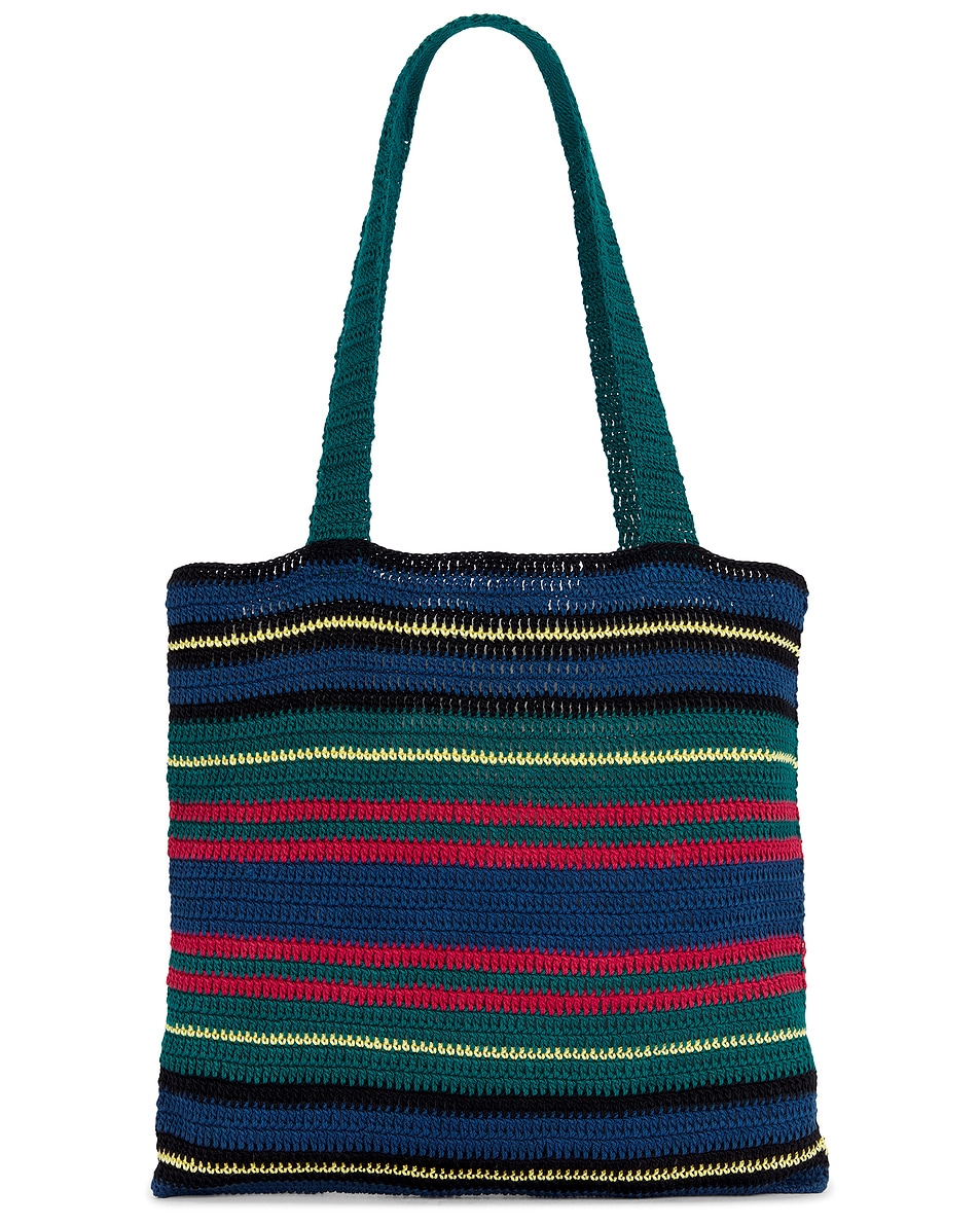 Image 1 of BODE Riverbank Crochet Tote Bag in Multi