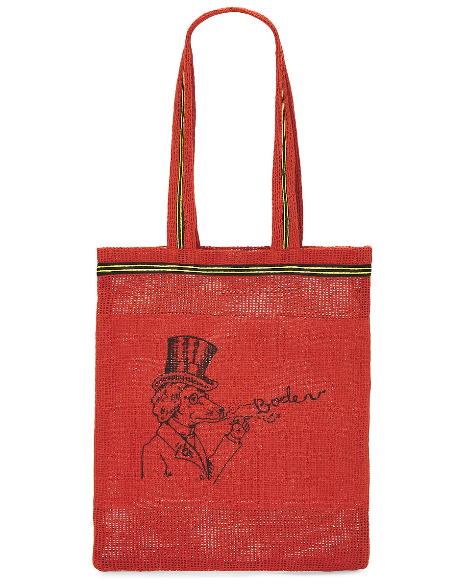 Image 1 of BODE Netting Tote Bag in Red