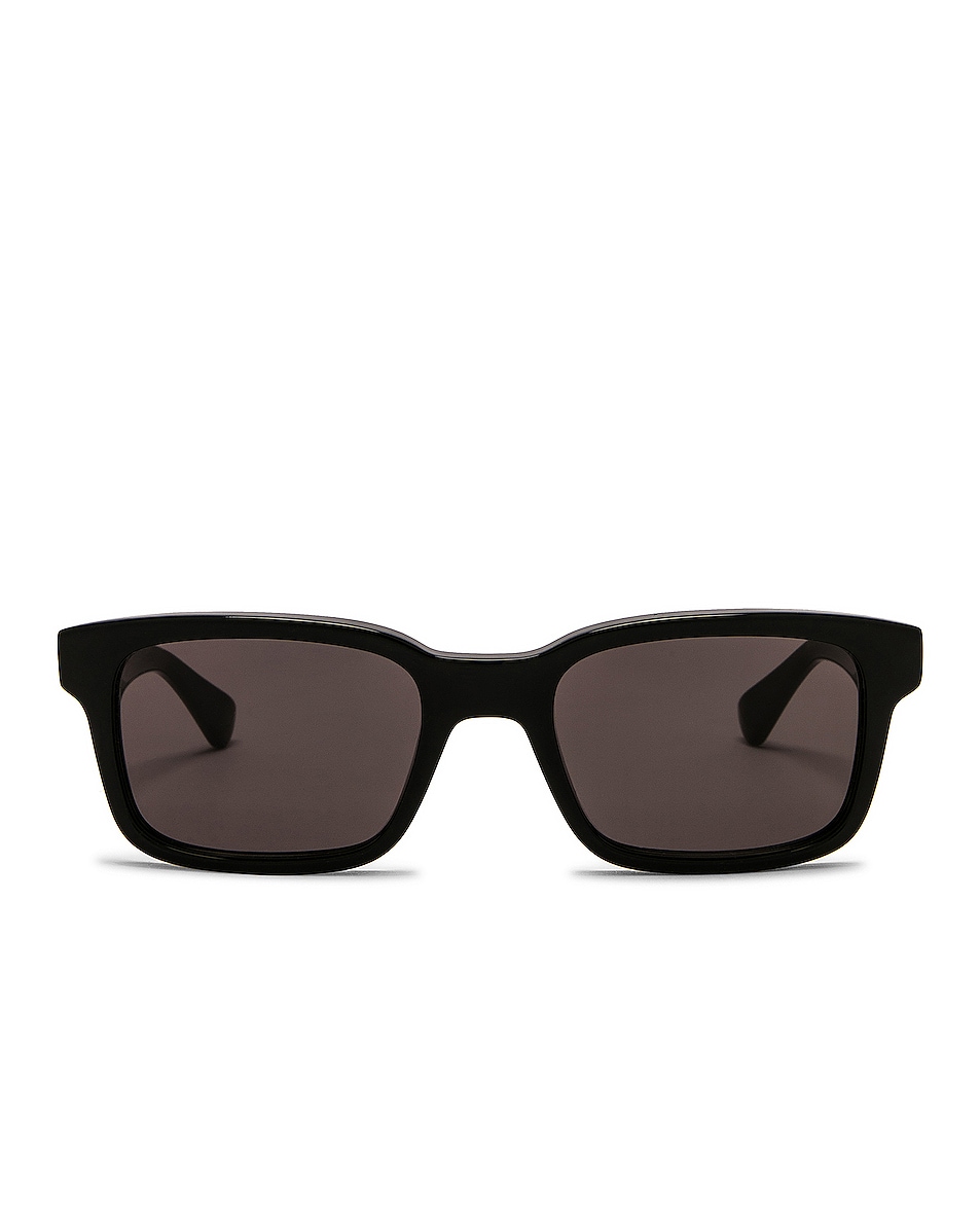 Image 1 of Bottega Veneta BV1146S Sunglasses in Shiny Black & Solid Grey